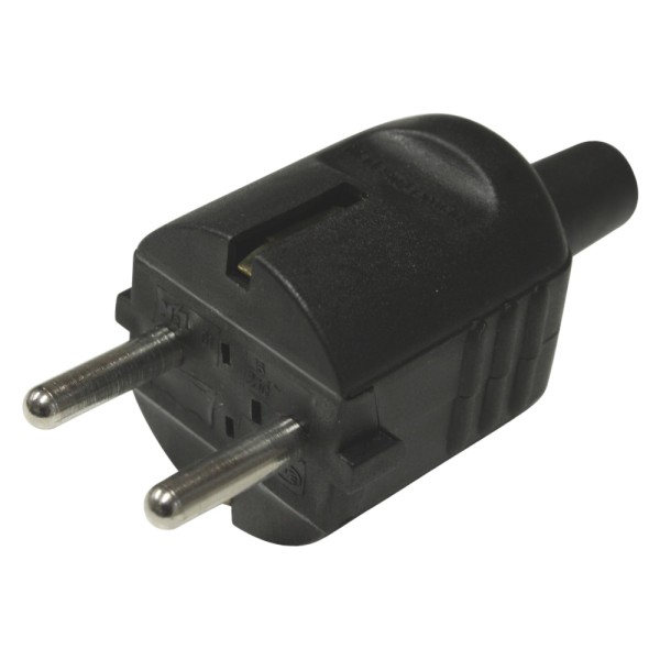 000058 - SchuKo-Stecker schwarz