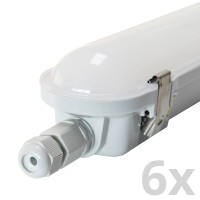 mlight - 81-1370_VPE - 6x LED-Feuchtraumleuchte 9W 1-flammig