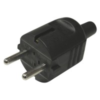 000058 - SchuKo-Stecker schwarz