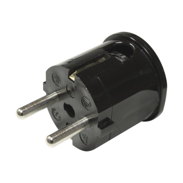 000060 - SchuKo-Winkelstecker schwarz