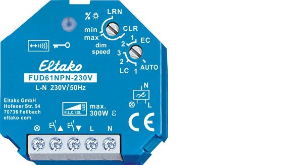 Eltako - 30100835 - Funk-Universal-Dimmschalter FUD61NPN-230V