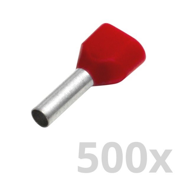 Houben - 700470 - 500x Zwillings-Aderendhülse 1,0mm²