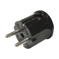 000060 - SchuKo-Winkelstecker schwarz