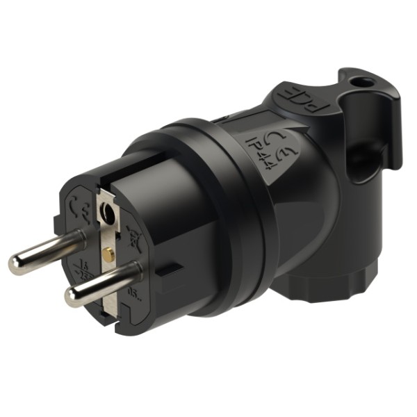 PCE - 05822-S - SchuKo-Vollgummiwinkelstecker