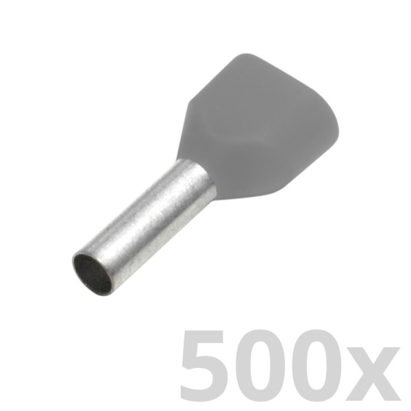 Houben - 700456 - 500x Zwillings-Aderendhülse 0,75mm²