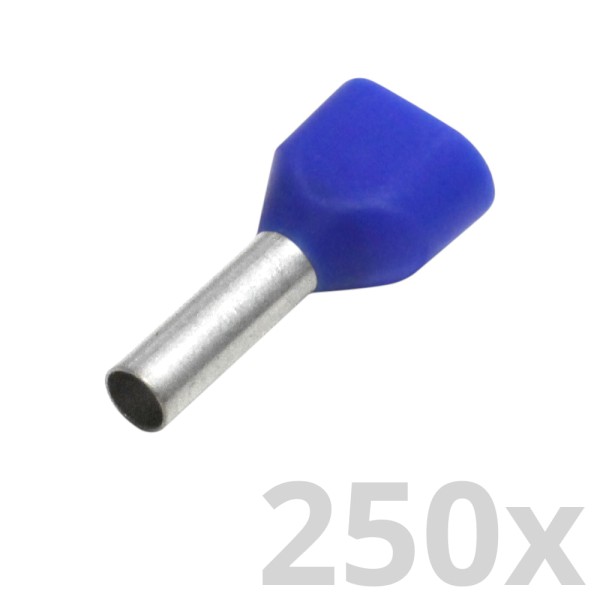 Houben - 700487 - 250x Zwillings-Aderendhülse 2,5mm²