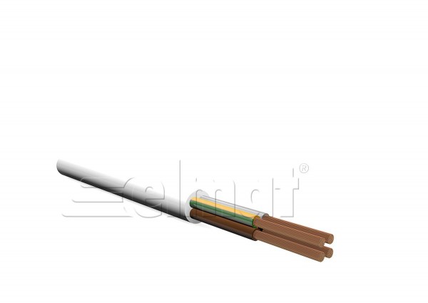 Elmat - 1042082-S - H05VV-F 5G1,5mm² weiß