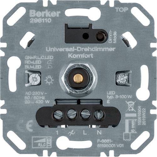 Berker - 296110 - Universal-Drehdimmer Komfort